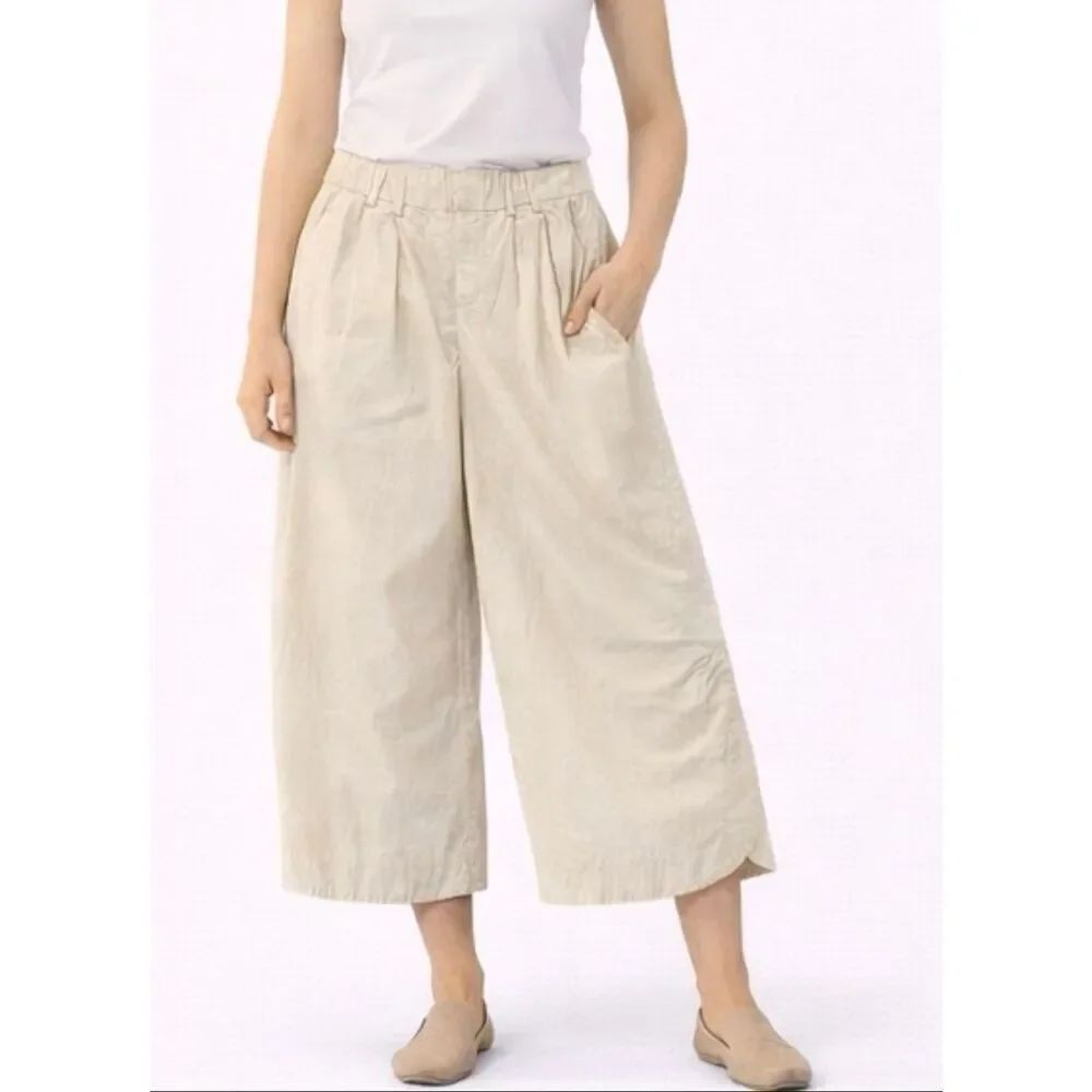 Sonoma NWT high rise wide leg crop pant in riviera sand 6
